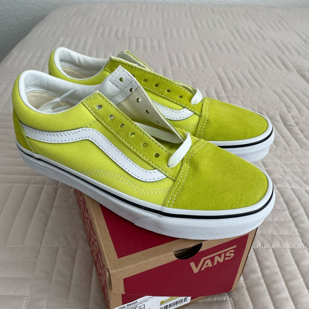 Vans Kids Neon Yellow Sneakers